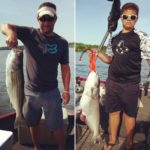 Brad and Austin Palone show off a nice pair of fish.