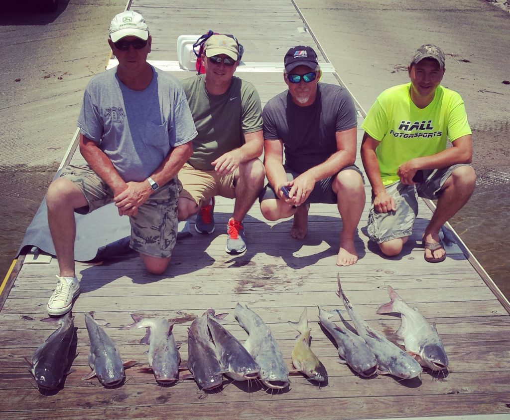 This crew from Kentucky caught 20+ fish, but kept the 10 smallest ones to eat.